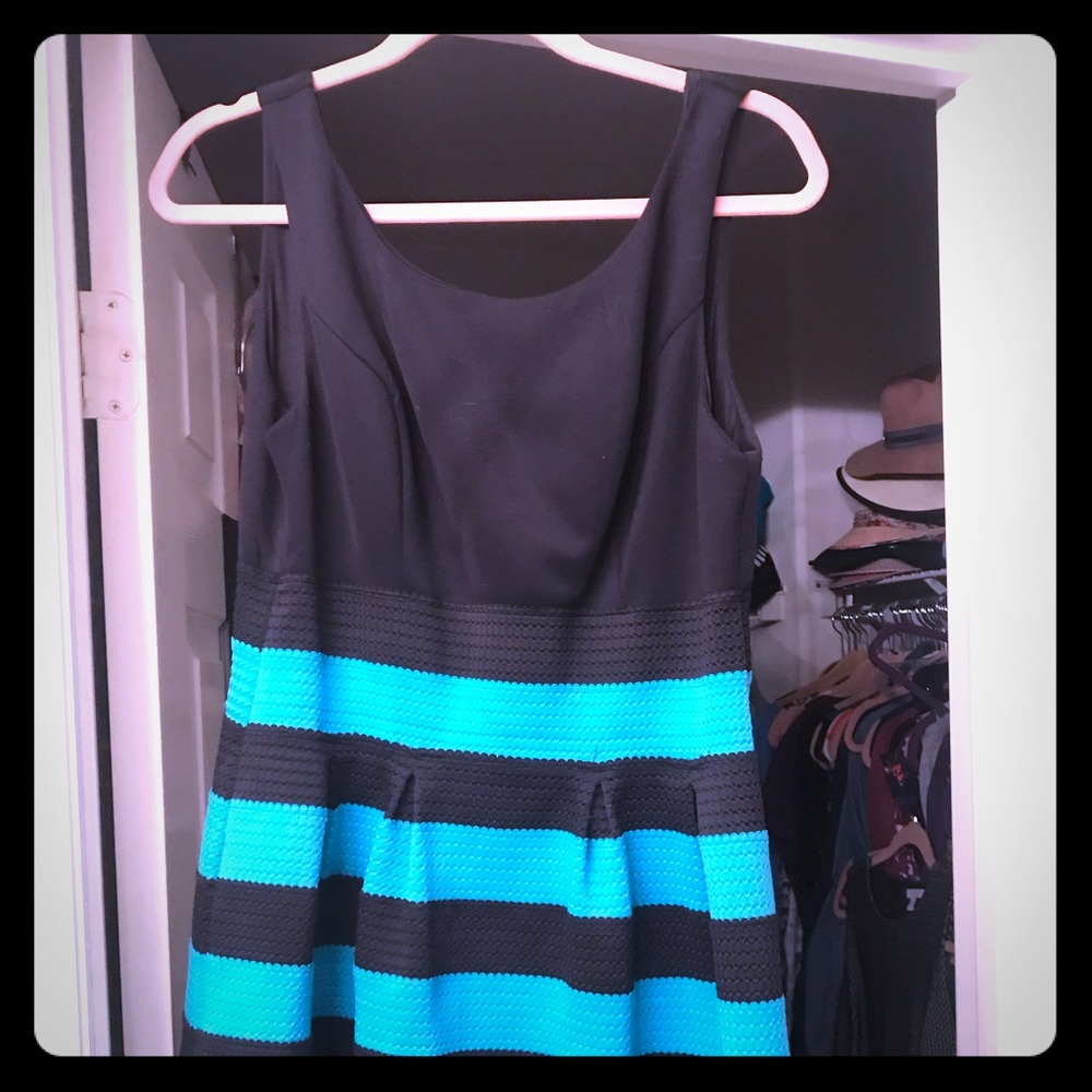 Black and Turquoise dress